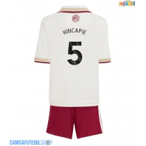 Camisa de time de futebol Arsenal Piero Hincapie #5 Replicas 3º Equipamento Infantil 2025-26 Manga Curta (+ Calças curtas)